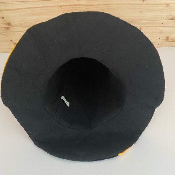 SOLD STOVEPIPE Fabric Velvet Covered Novelty Style Bold Gold, Red, Black Costume - Picture 6 of 6